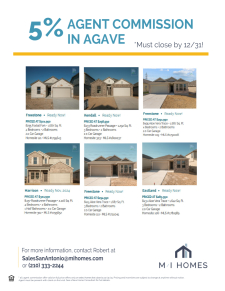 Agave - 5% Realtor Commission