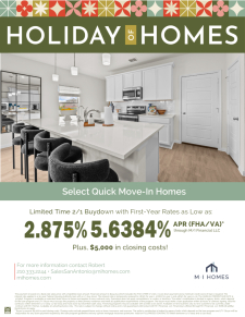 Limited Time Fixed Rate - Holiday of Homes