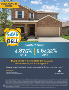 Special Rate on Quick Move In Homes!