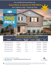 Your Choice, One Price - Clear Springs 30s