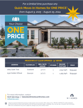 Your Choice, One Price - Clear Springs 35s
