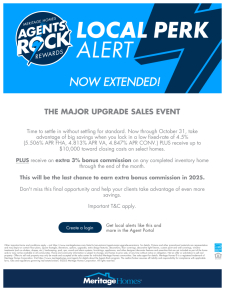 Last Call for 6% Bonus Commission Homes