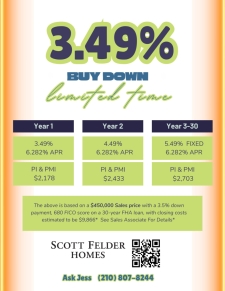 3.49% Interest for FHA/VA
