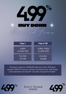 4.99% Buydown - LIMITED TIME
