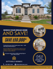 Receive $50,000 on all to-be-built homes in Davis Ranch!