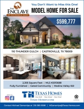 Model Home for Sale in The Enclave at Potranco Oaks