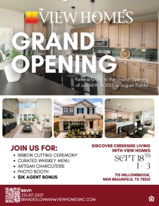 Model Home Grand Opening in August Fields