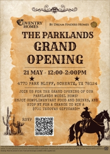 Alert: The Parklands New Model Home Grand Opening!
