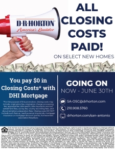 All Closing Costs Paid on Select New Homes