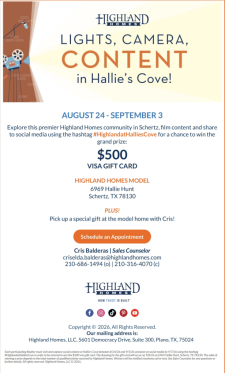 Enter to Win $500 at Hallie's Cove through 9/3!