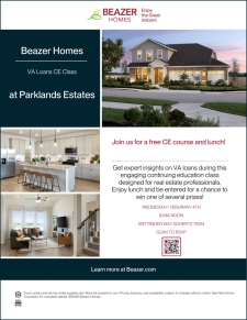 FREE VA Loans CE Class at our Parklands Estates model