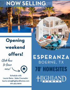 Highland Homes NOW SELLING in Esperanza