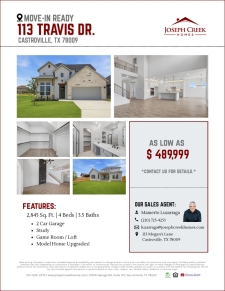Move-In Ready Homes Available Now!
