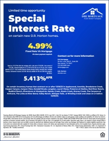 Special Interest Rate Available Now On Certain D.R. Horton San Antonio Homes