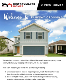 VIP appointments opening soon for Fairway Crossing​