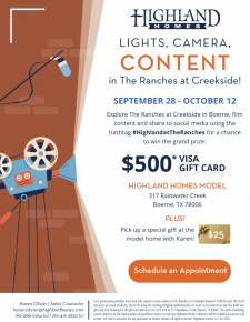 Win $500 in The Ranches at Creekside!