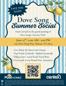 You&rsquo;re Invited: Dove Song Summer Social ☀️