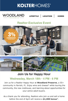 Realtor Happy Hour at Woodland Preserve!