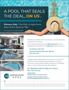 Free Private Pool With Any Single-Family Home Purchase Or A Free Spool With Any Villla Home