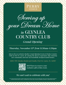 Join Us For An Exclusive Realtor Grand Opening Event At Glynlea Country Club!