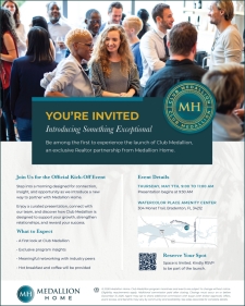 Join Us for the Official Kick-Off Event of Club Medallion!
