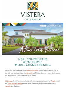 Vistera Neal Communities and M/I Homes Grand Opening