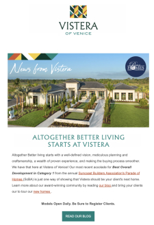Your Clients Deserve Altogether Better Living at Vistera 🏡