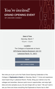 You&rsquo;re Invited: Grand Opening at Esplanade at Azario