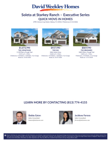 Inventory: Soleta at Starkey Ranch &ndash; Executive Series