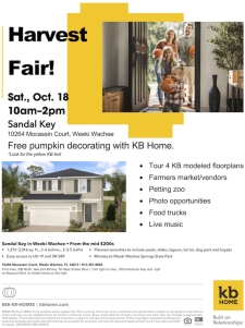 Tour Model Homes & Enjoy a Fall Harvest!
