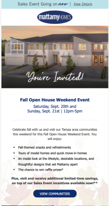 Celebrate Fall with Us This Weekend - Open House Events at All Area Communities