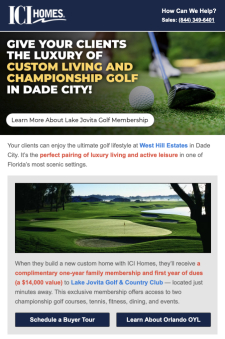 Complimentary Golf Membership with a New Home at West Hill Estates