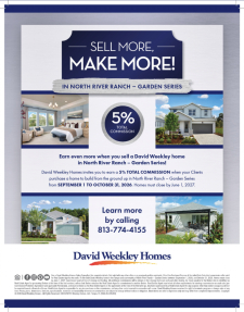 Earn 5% Commission on a David Weekley home in North River Ranch