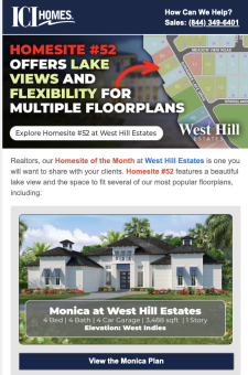 Homesite of the Month at West Hill Estates – Lake View Opportunity