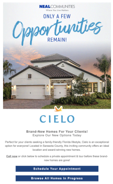 Limited Opportunities Remain at Cielo in Venice!