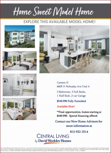 Model Home Available Now in Apex at Seminole Heights!