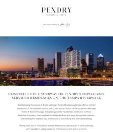 Pendry Residences Tampa: Elevating Luxury Living Along the Scenic Riverwalk