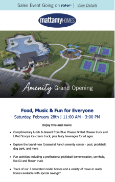 You&rsquo;ve Invited &ndash; Crosswind Ranch Amenity Grand Opening