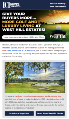 Give Your Buyers More — Golf and Luxury Living at West Hill Estates